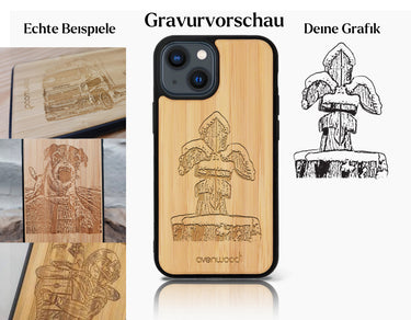 INDIVIDUELL iPhone 14 Plus Bambus-Kunststoff
